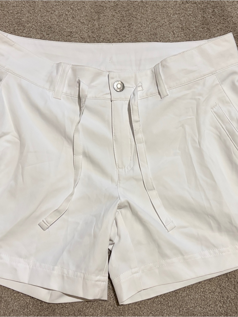 Magellan Outdoors White Women's Athletic Drawstring Shorts